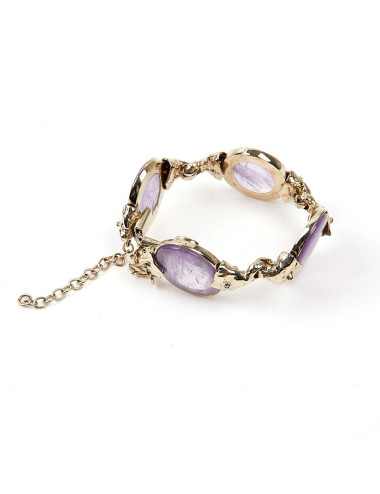Bracelet GOOSSENS pierres violettes