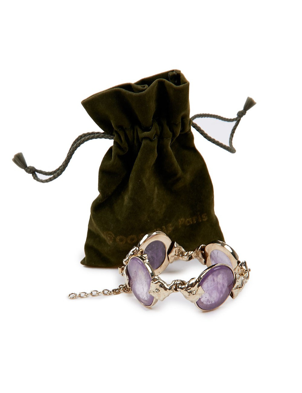 GOOSSENS amethyst rock crystal bracelet