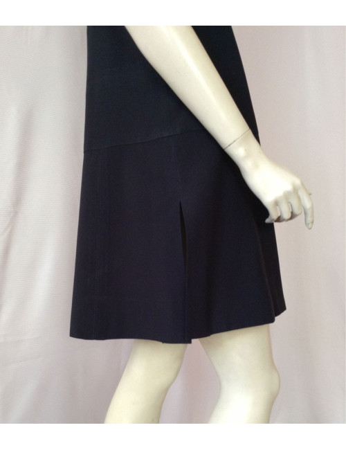 robe CHANEL t 42 bleu marine