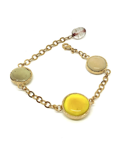 MARGUERITE DE VALOIS molten glass bracelet