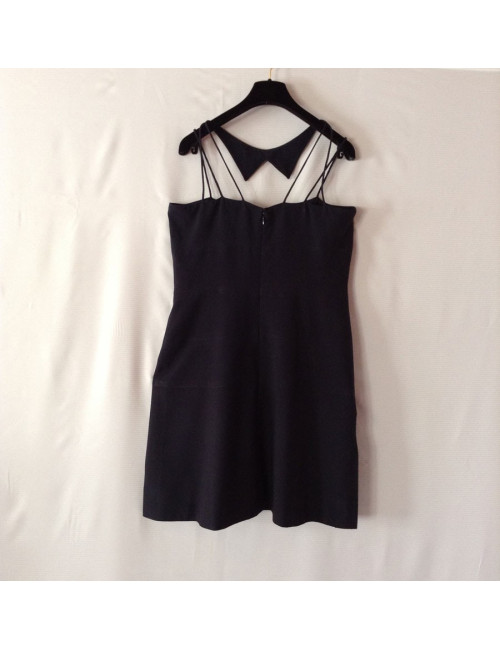 robe CHANEL t 42 bleu marine