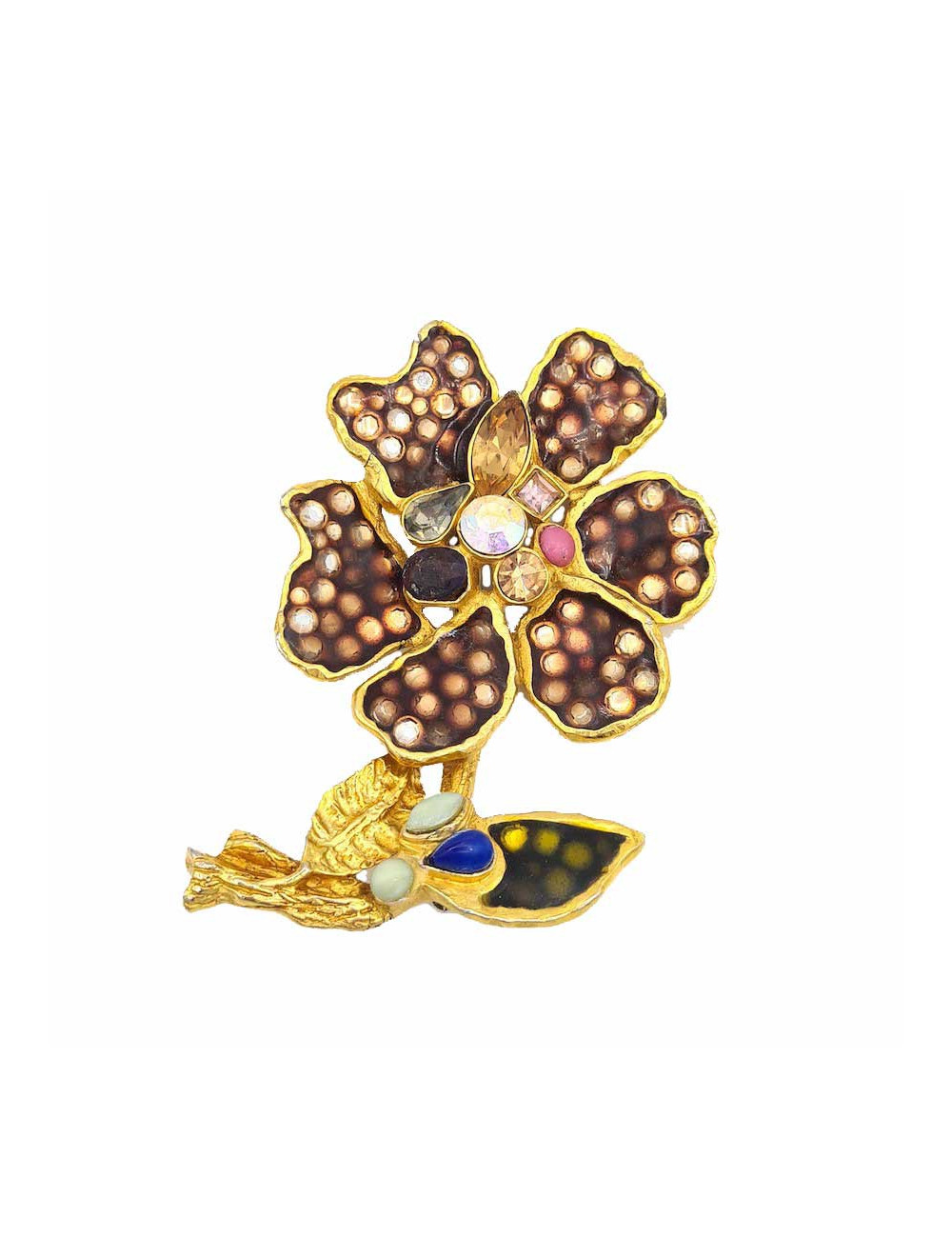 Broche fleur Christian Lacroix