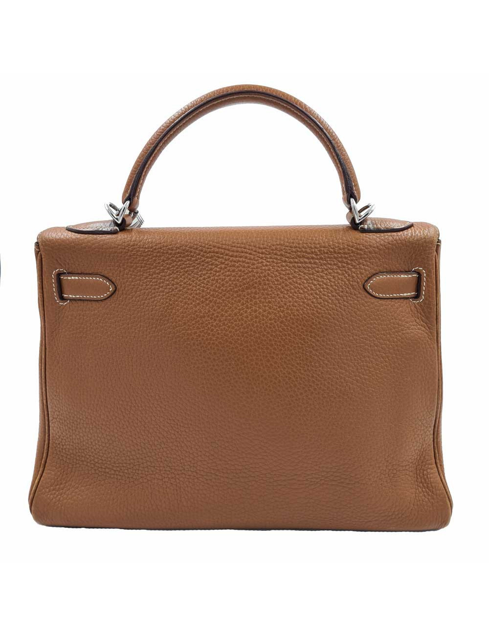 Sac HERMES KELLY II en cuir togo gold 