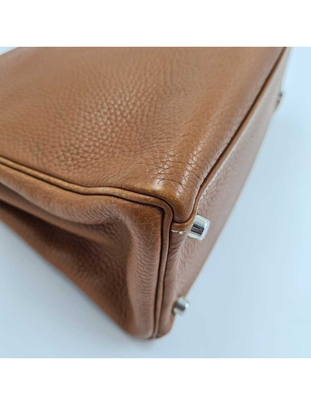 Sac HERMES KELLY II en cuir togo gold 