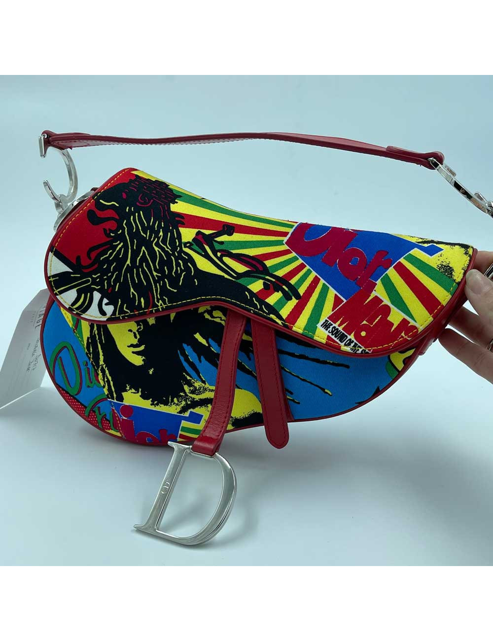 DIOR Saddle Bag Sound of Soul Model in Multicolor Canvas