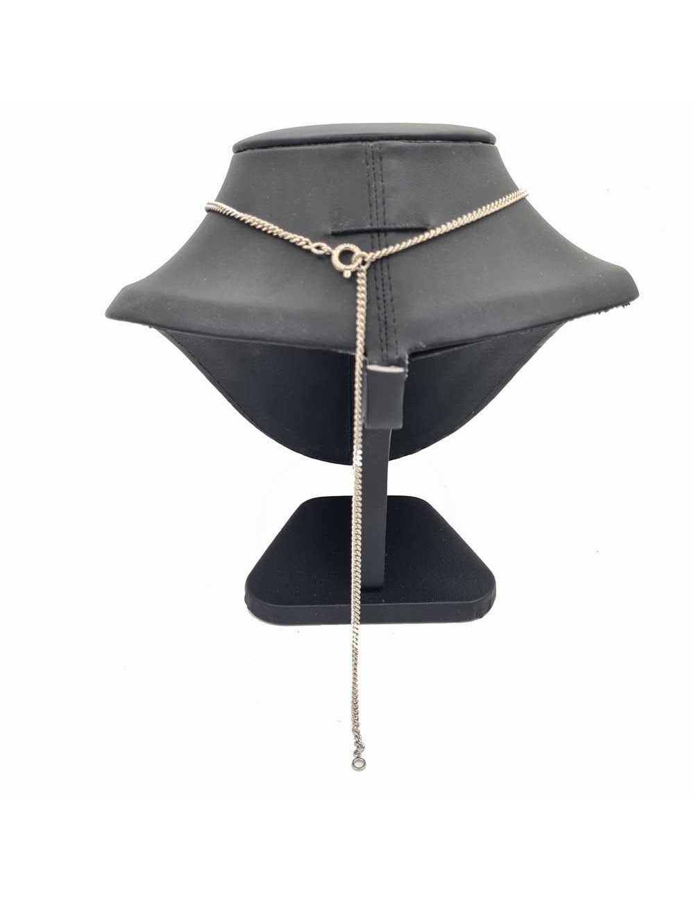 Pendentif CHANEL double cabochons noirs et brillants