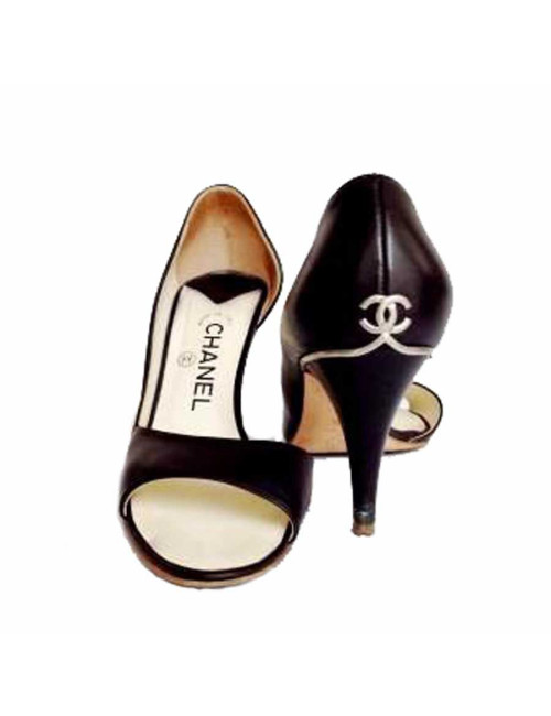 High Sandals CHANEL marine T37.5
