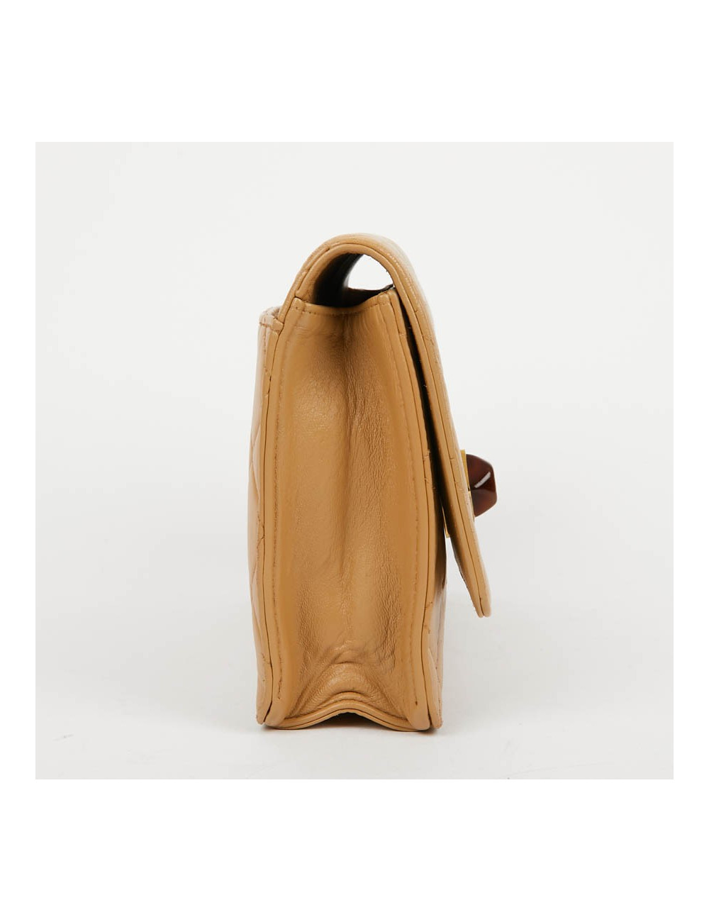  Pochette Vintage CHANEL cuir beige