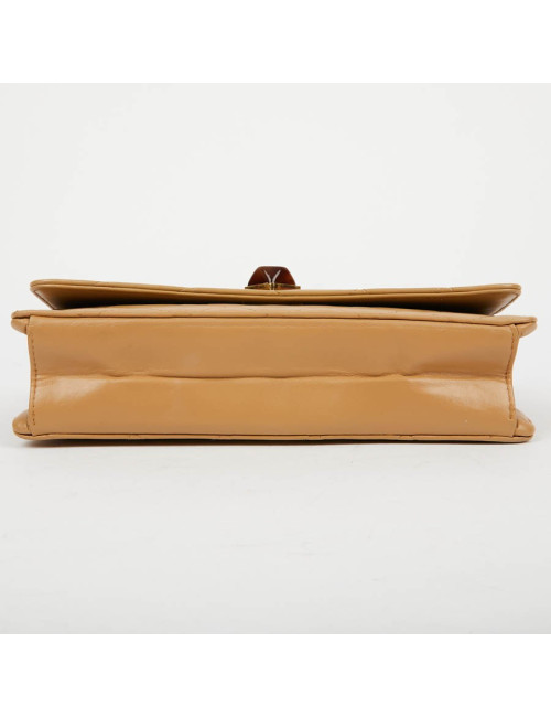  Pochette Vintage CHANEL cuir beige