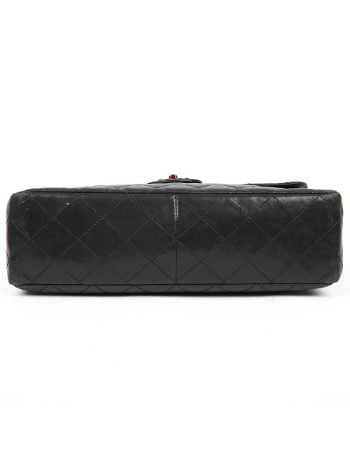 Sac CHANEL noir chaine façon écaille