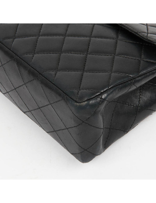 Sac CHANEL noir chaine façon écaille