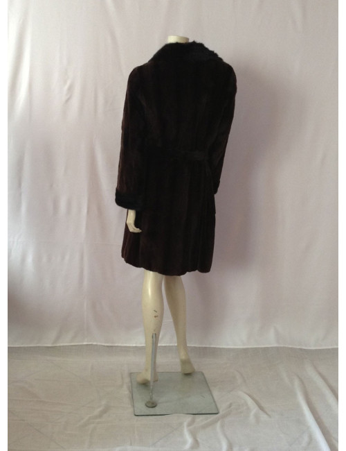 Manteau vison rasé 
