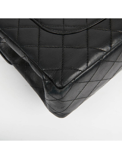 Sac CHANEL noir chaine façon écaille