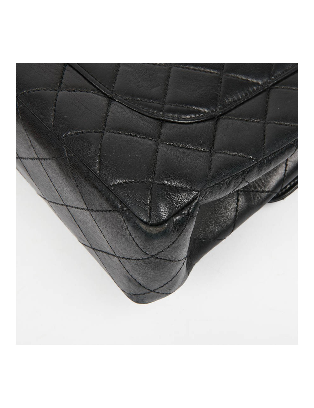 Sac CHANEL noir chaine façon écaille
