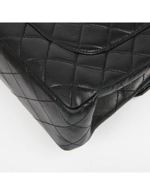 Sac CHANEL noir chaine façon écaille