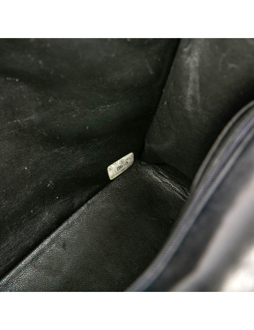 Sac CHANEL noir chaine façon écaille