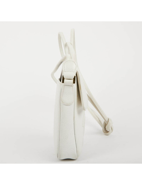 CHANEL Vintage Clutch bag in Grained White Leather