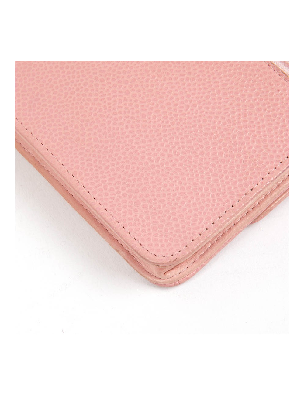 CHANEL Wallet on Chain in Grained Pink Leather