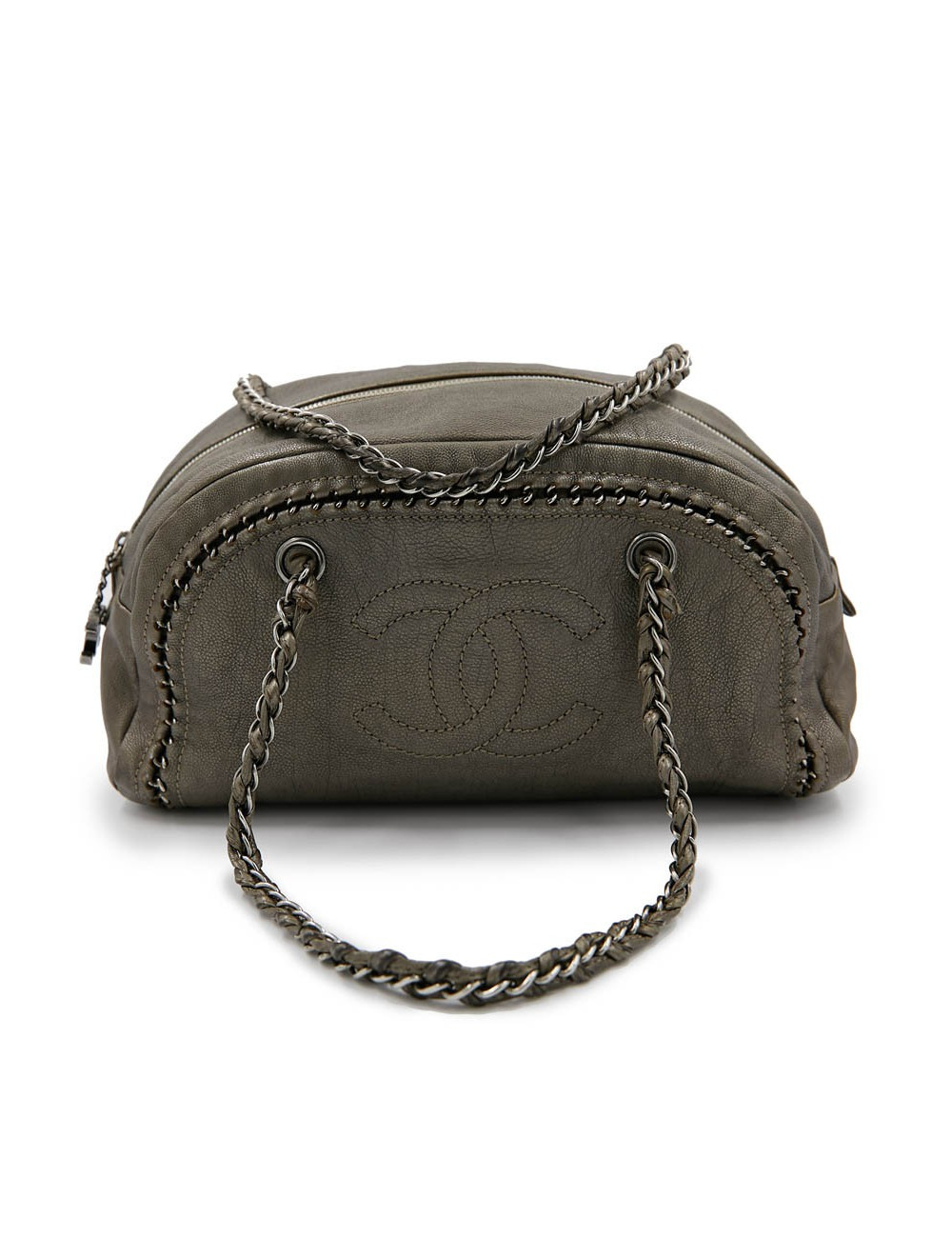 Sac Bowling CHANEL cuir taurillon mordoré