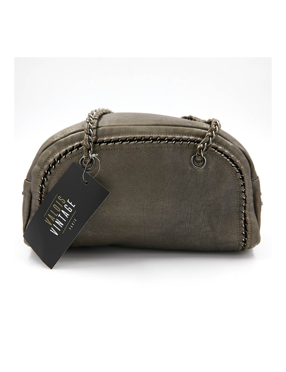 Sac Bowling CHANEL cuir taurillon mordoré