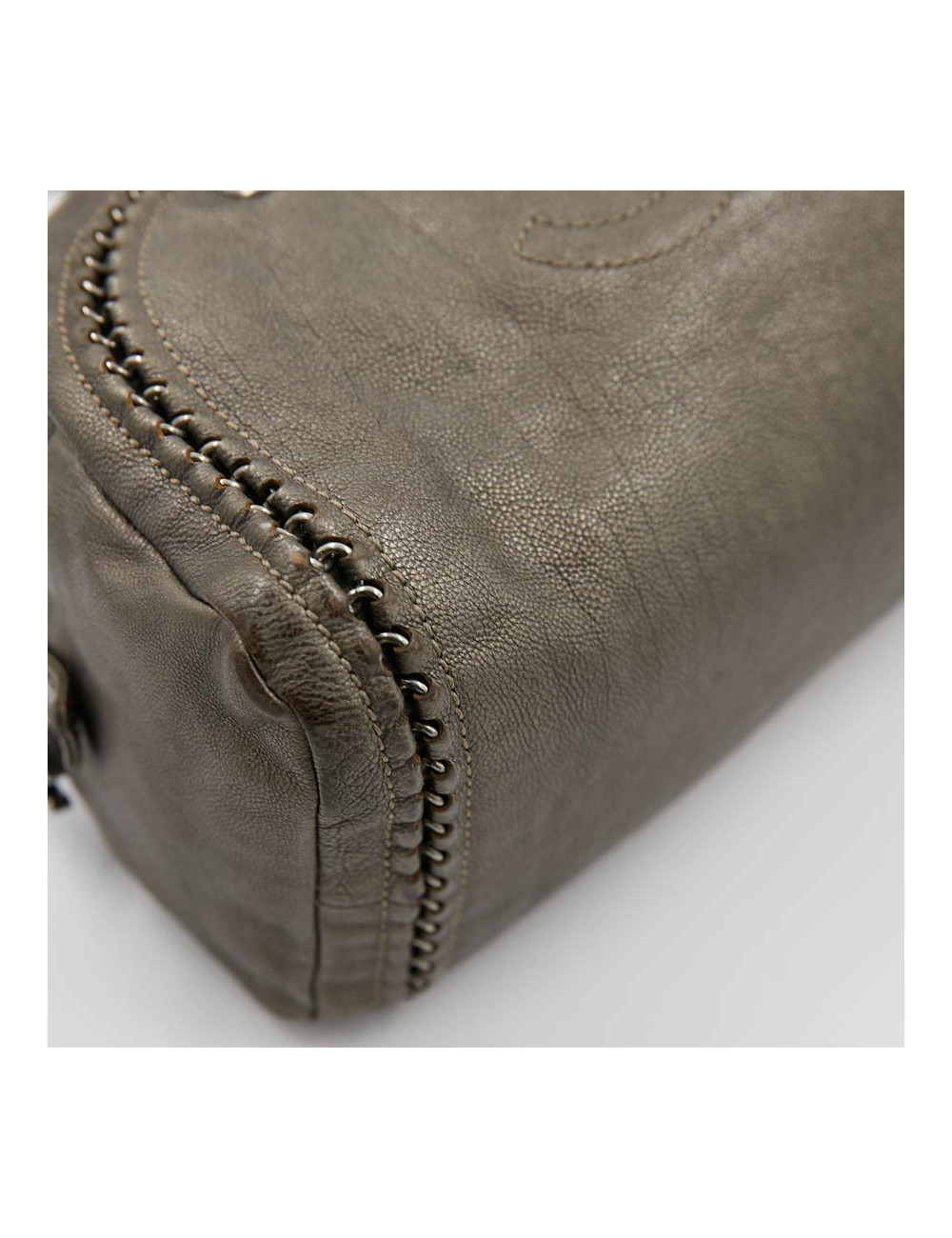 Sac Bowling CHANEL cuir taurillon mordoré