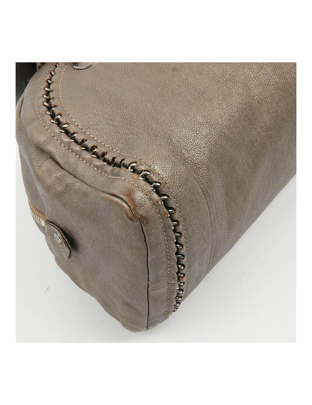 Sac Bowling CHANEL cuir taurillon mordoré