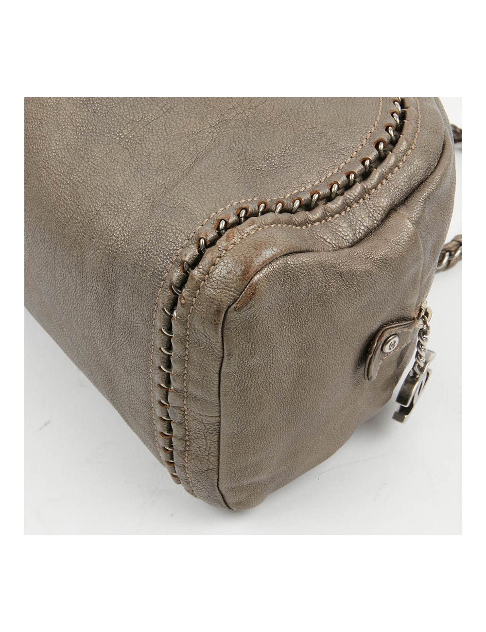 Sac Bowling CHANEL cuir taurillon mordoré