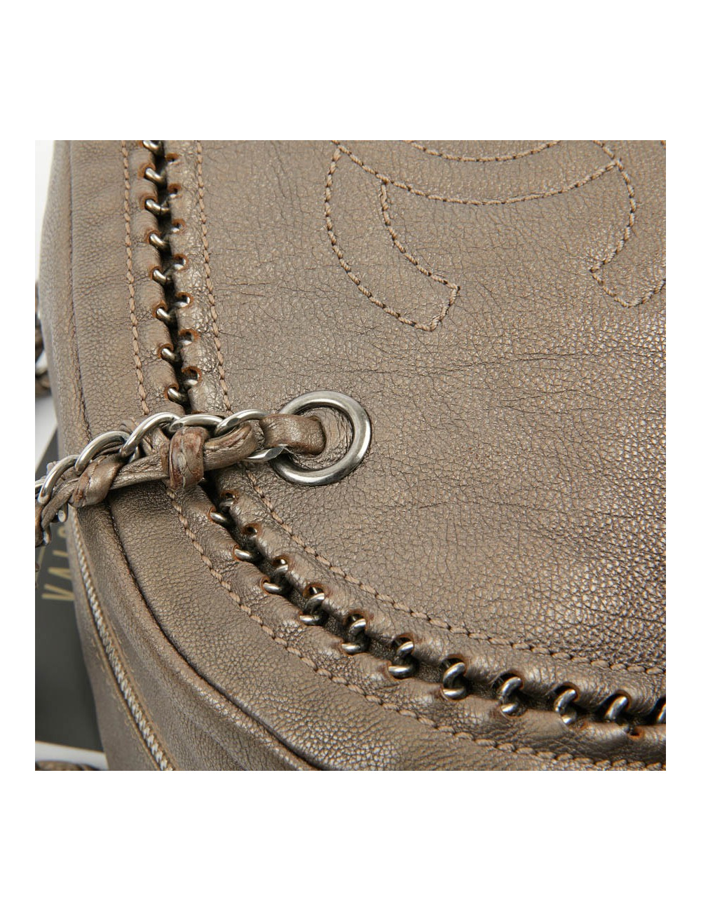 Sac Bowling CHANEL cuir taurillon mordoré