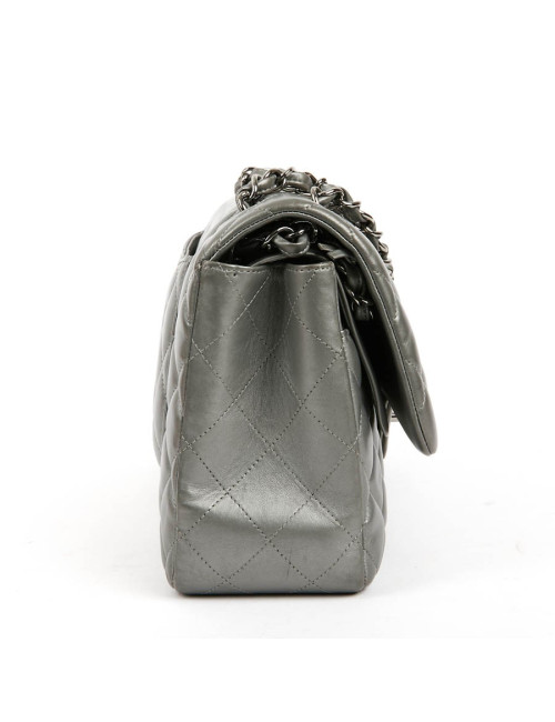 Jumbo CHANEL cuir métalisé 