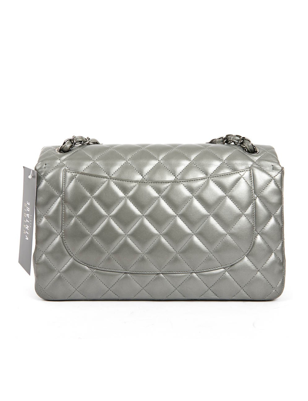 Jumbo CHANEL cuir métalisé 