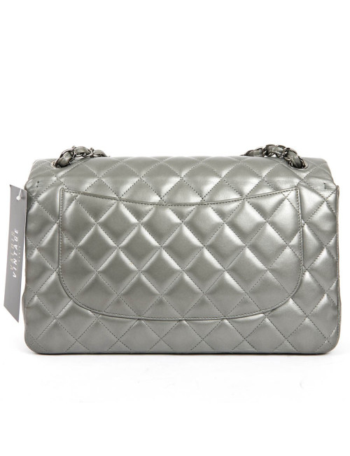 Jumbo CHANEL cuir métalisé 