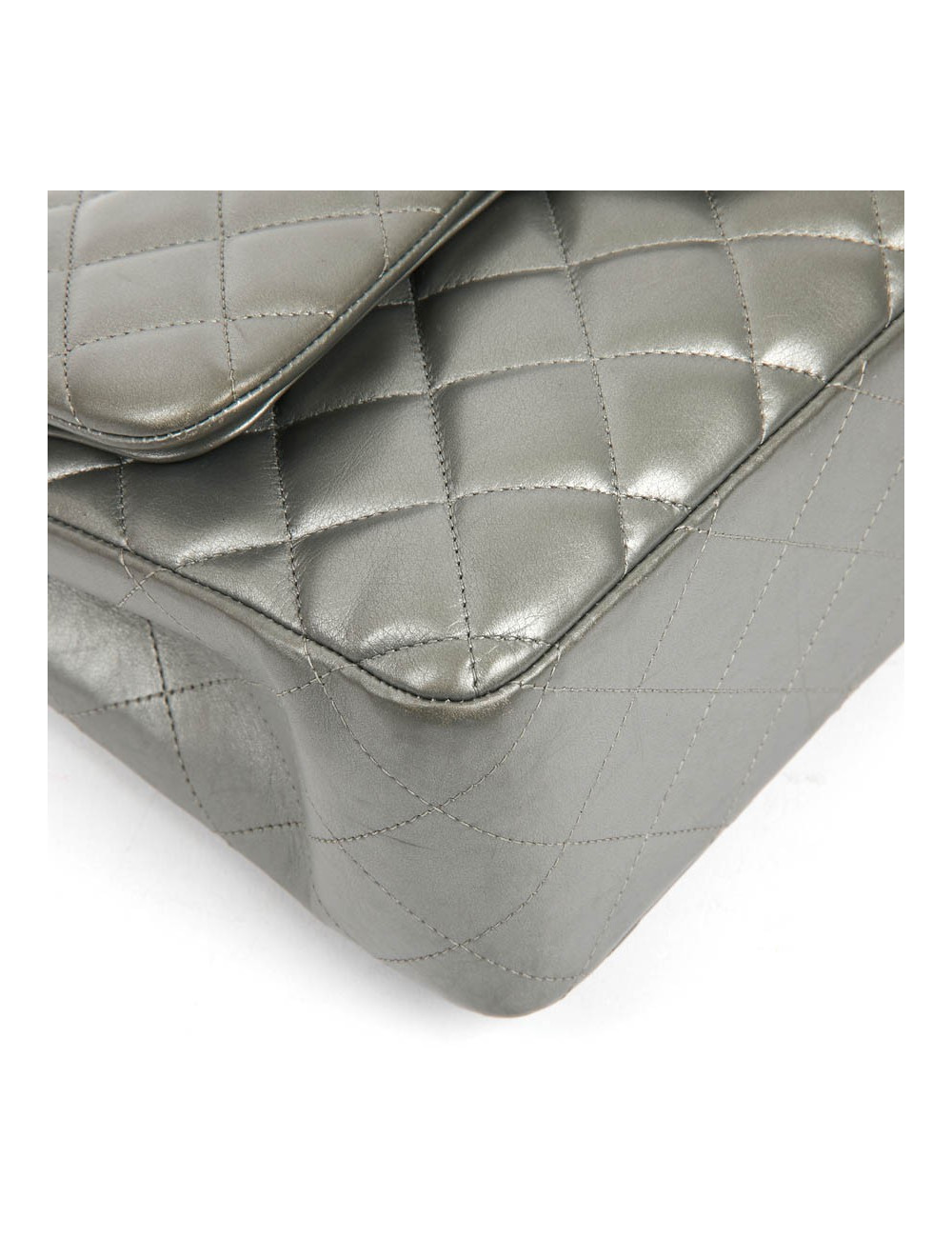 Jumbo CHANEL cuir métalisé 
