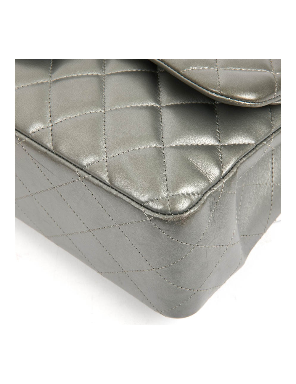 Jumbo CHANEL cuir métalisé 