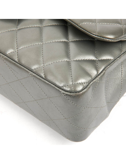 Jumbo CHANEL cuir métalisé 