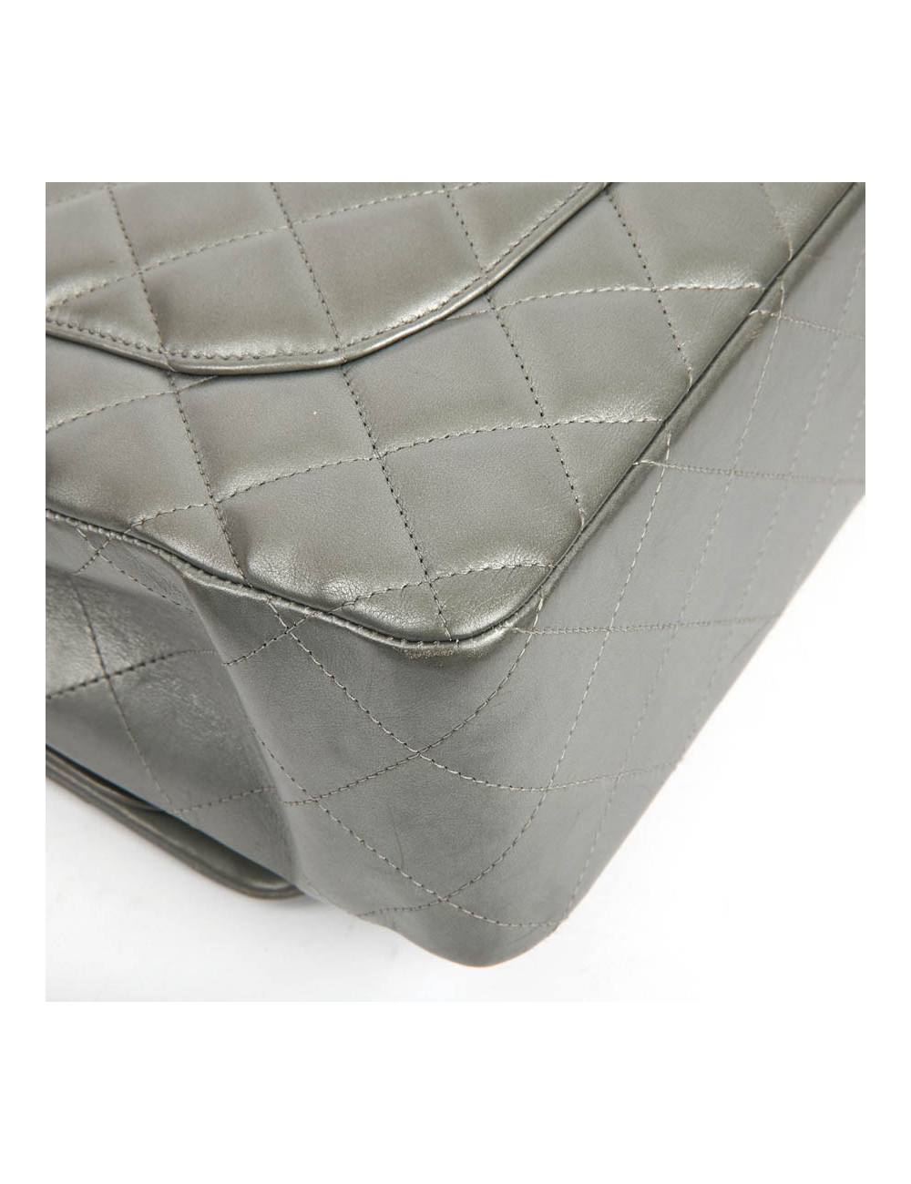 Jumbo CHANEL cuir métalisé 