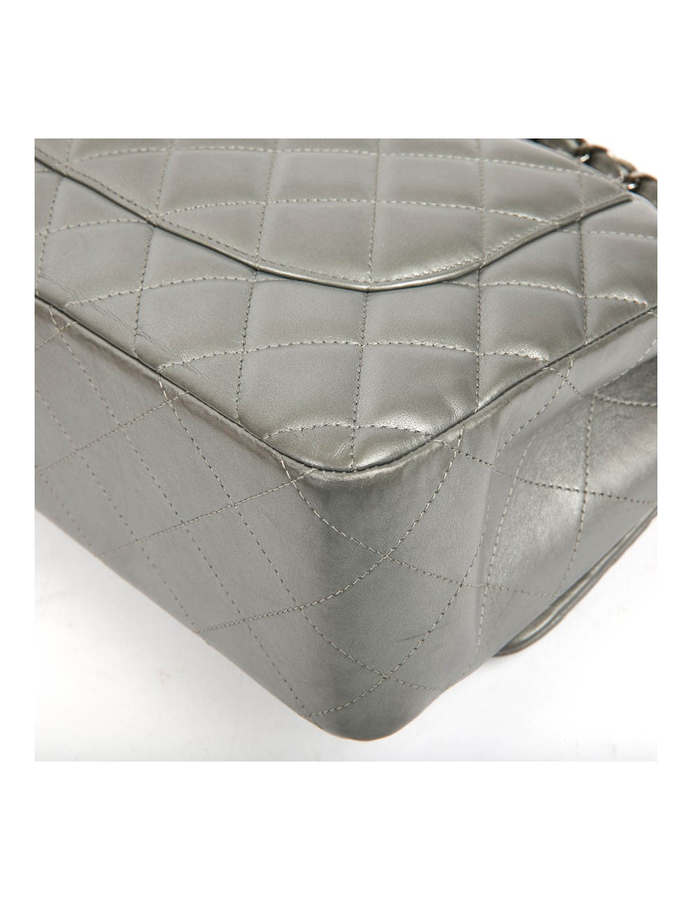 Jumbo CHANEL cuir métalisé 