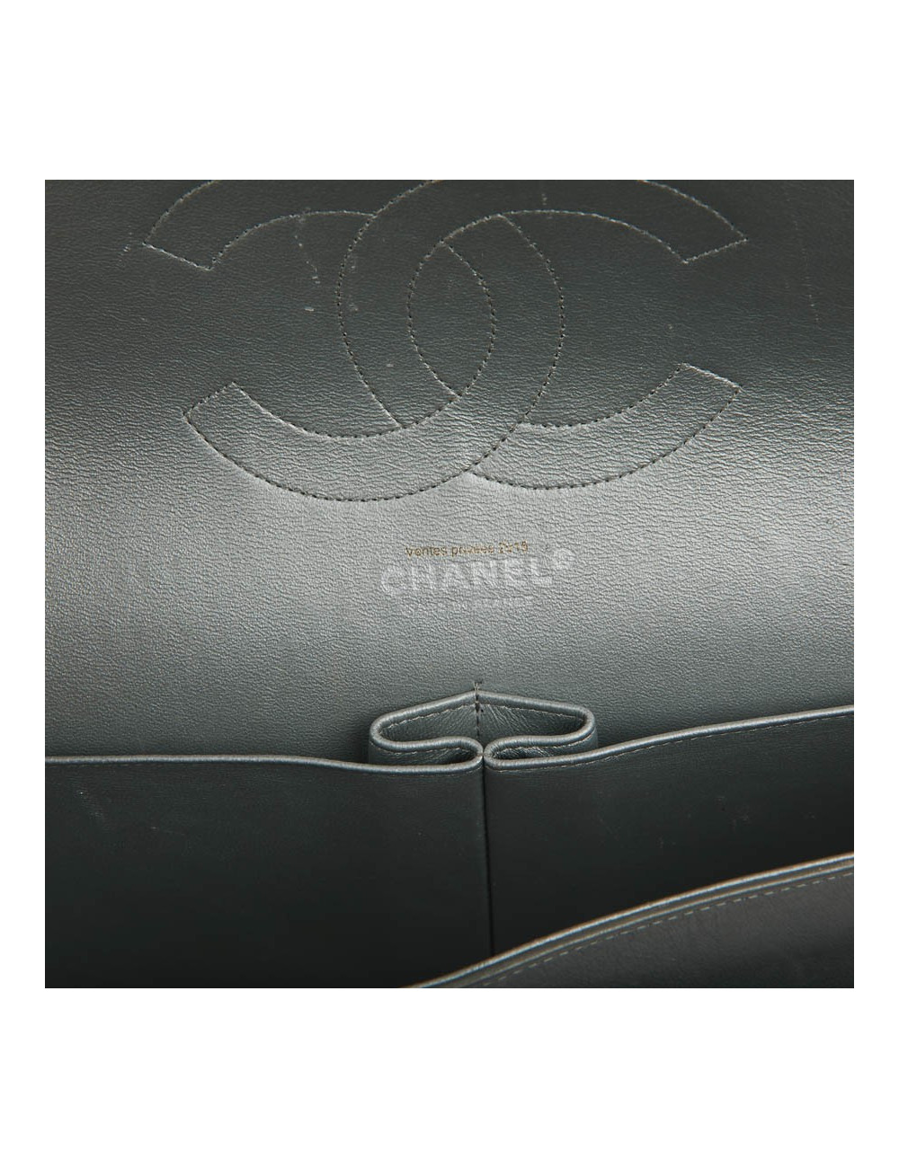 Jumbo CHANEL cuir métalisé 