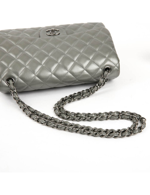 Jumbo CHANEL cuir métalisé 
