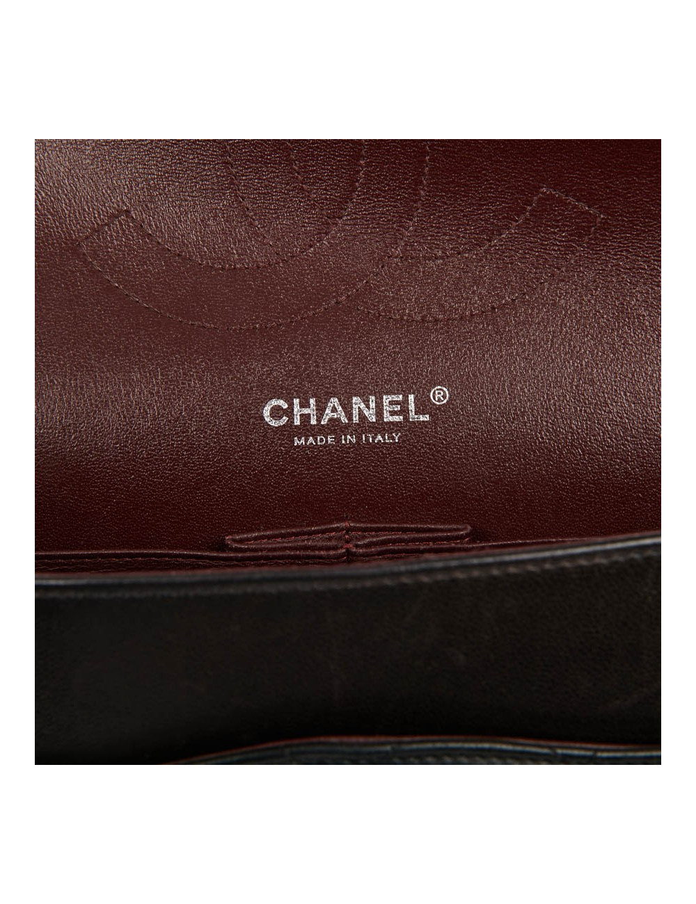 Grand sac classique CHANEL cuir d'agneau bijouterie argent