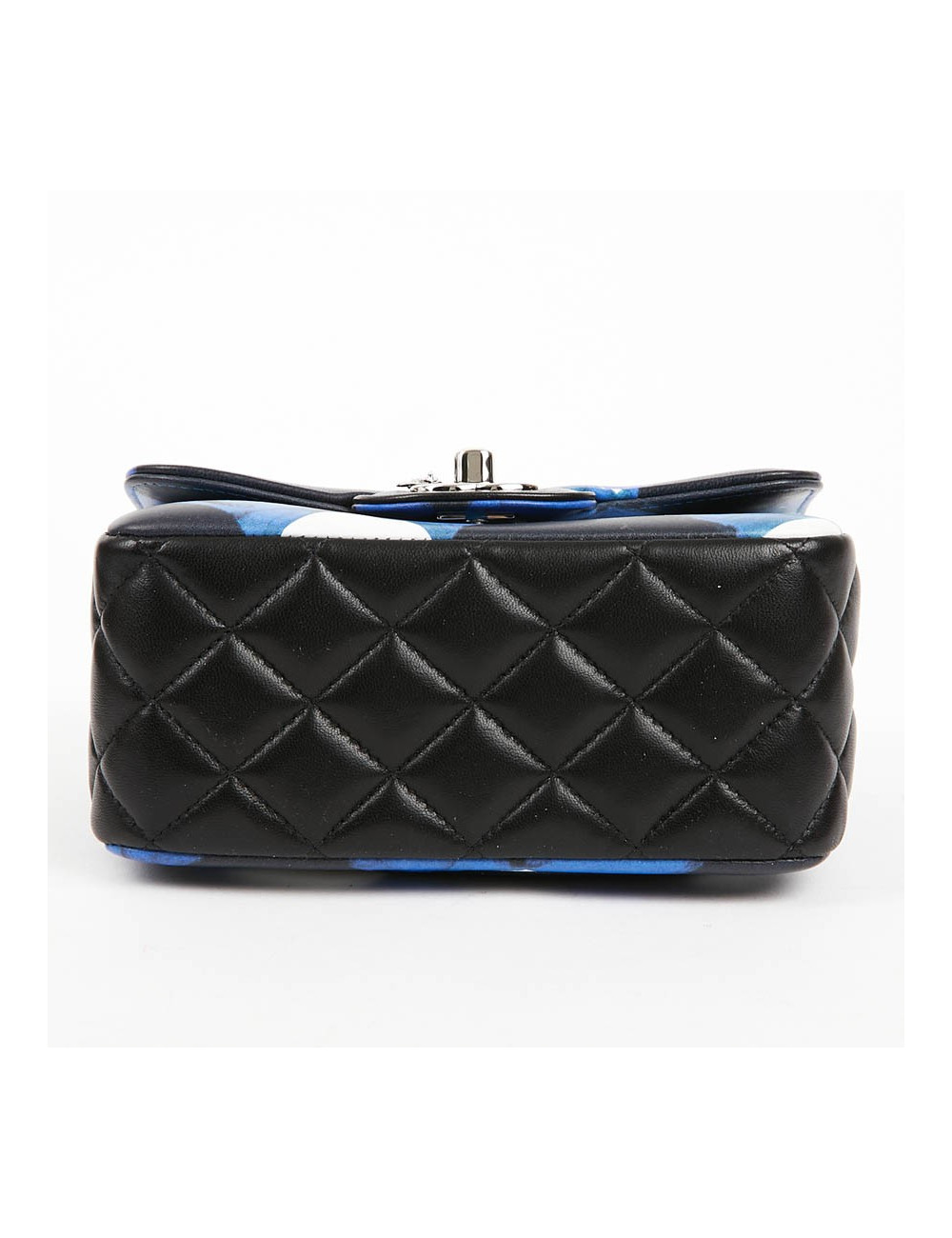Mini Timeless collection Airlines en cuir bleu, noir et blanc