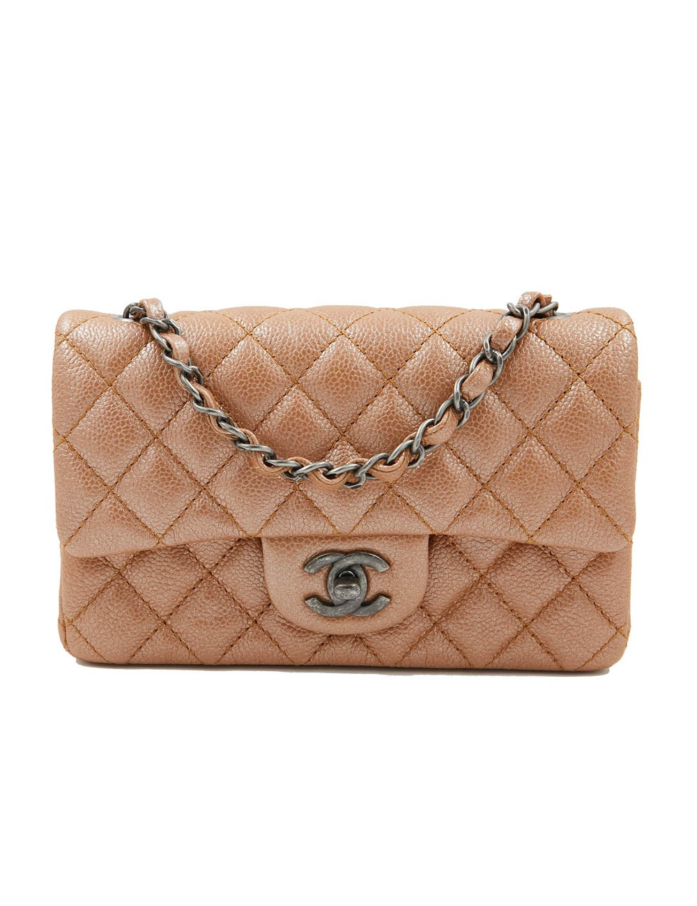 Mini Timeless CHANEL en cuir grainé