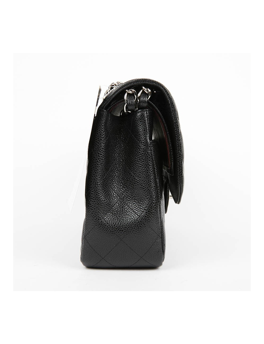 Sac Jumbo CHANEL en cuir grainé noir