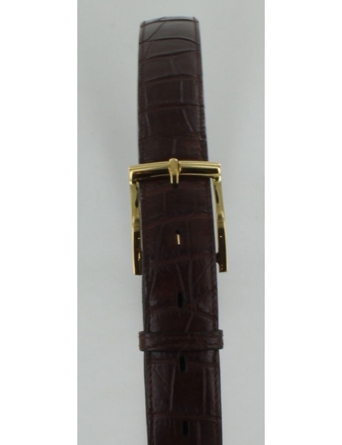 Ceinture homme FRANCK NAMANI marron en croco veritable