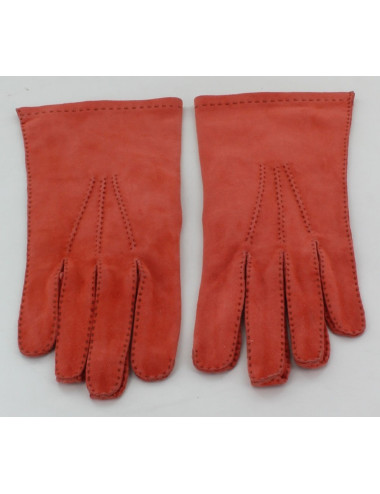 Gants HERMES en veau velours