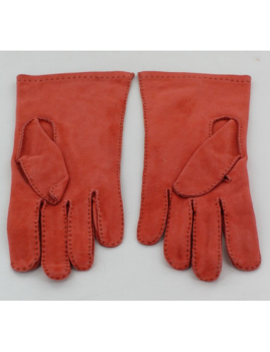 Gants HERMES en veau velours 2