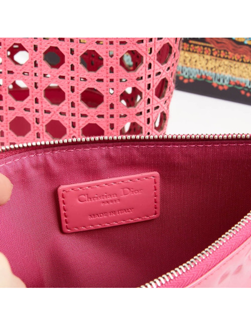 DIOR Pink Perforated Tote