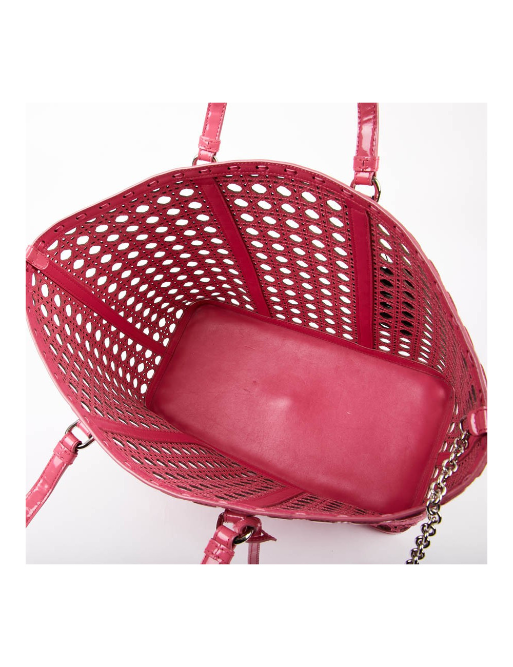 DIOR Pink Perforated Tote