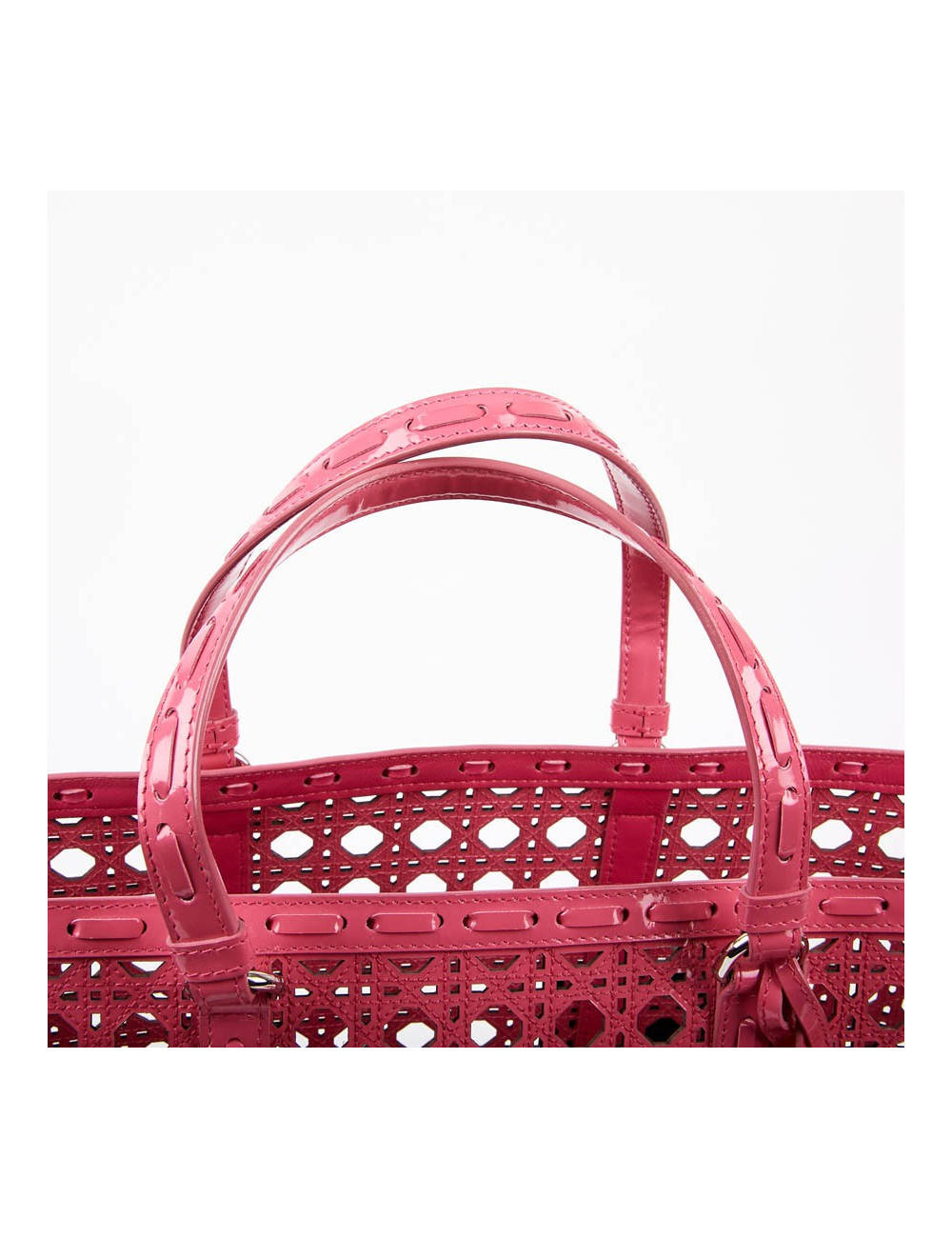 DIOR Pink Perforated Tote