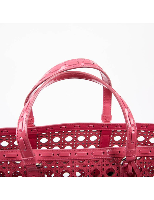 DIOR Pink Perforated Tote