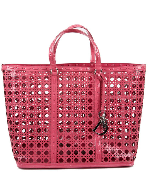 DIOR Pink Perforated Tote